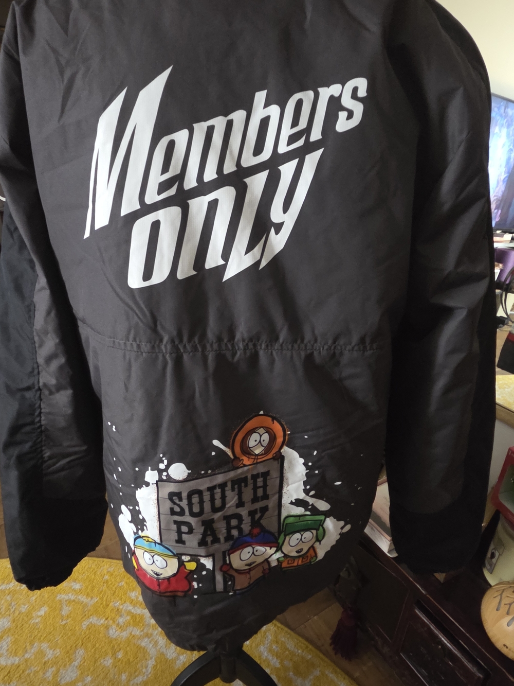 Members Only x South Park Black Graphic Jacket